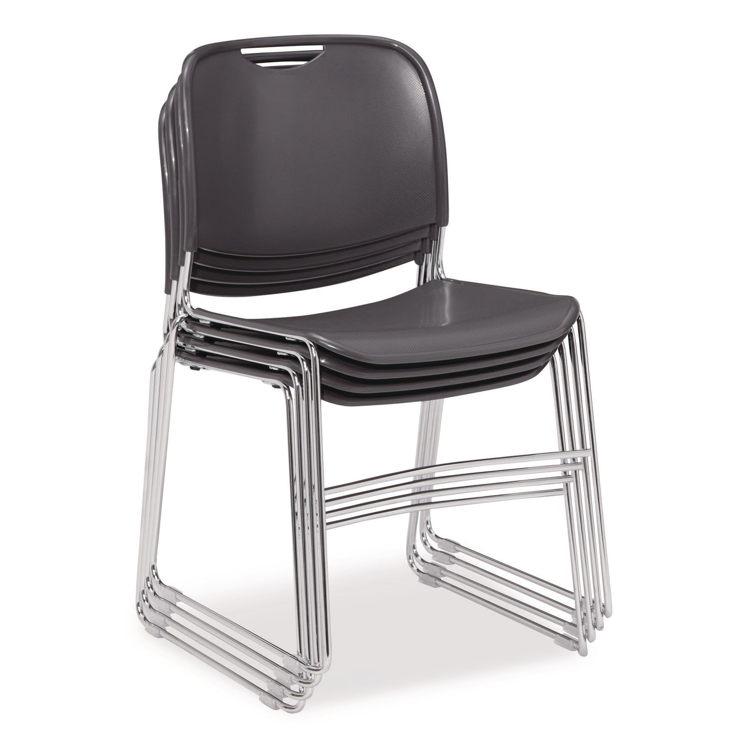 nps®-8500-series-ultra-compact-plastic-stack-chair-supports-up-to-500-lbs-17-seat-height-gray-seat-back-chrome-base-4-pack-nps85024_1
